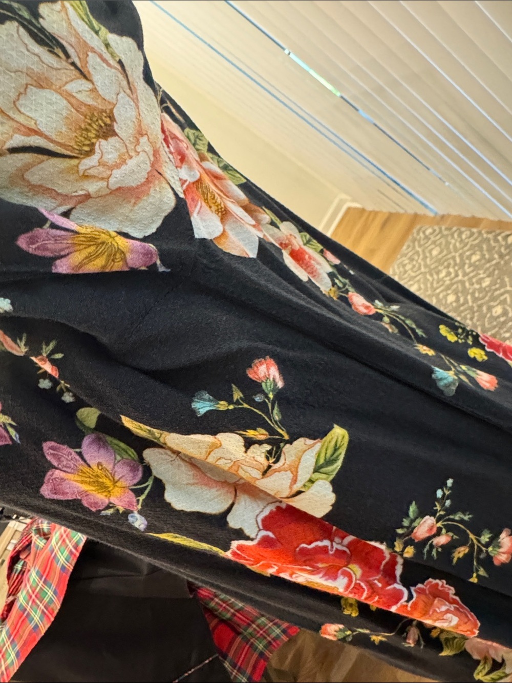 Farm Rio Floral mini dress with long sleeves - Picture 12 of 14